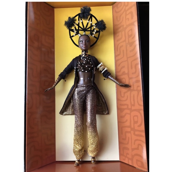 MOJA Treasures of Africa Byron Lars Barbie Doll African American AA SHIPPER NRFB - Picture 1 of 7